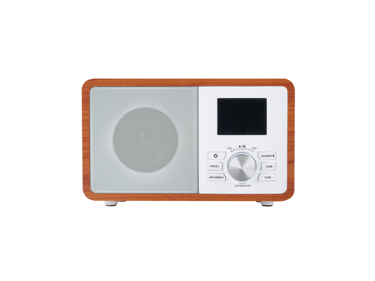 TRONIC® radio med träkabinett och digital skärm