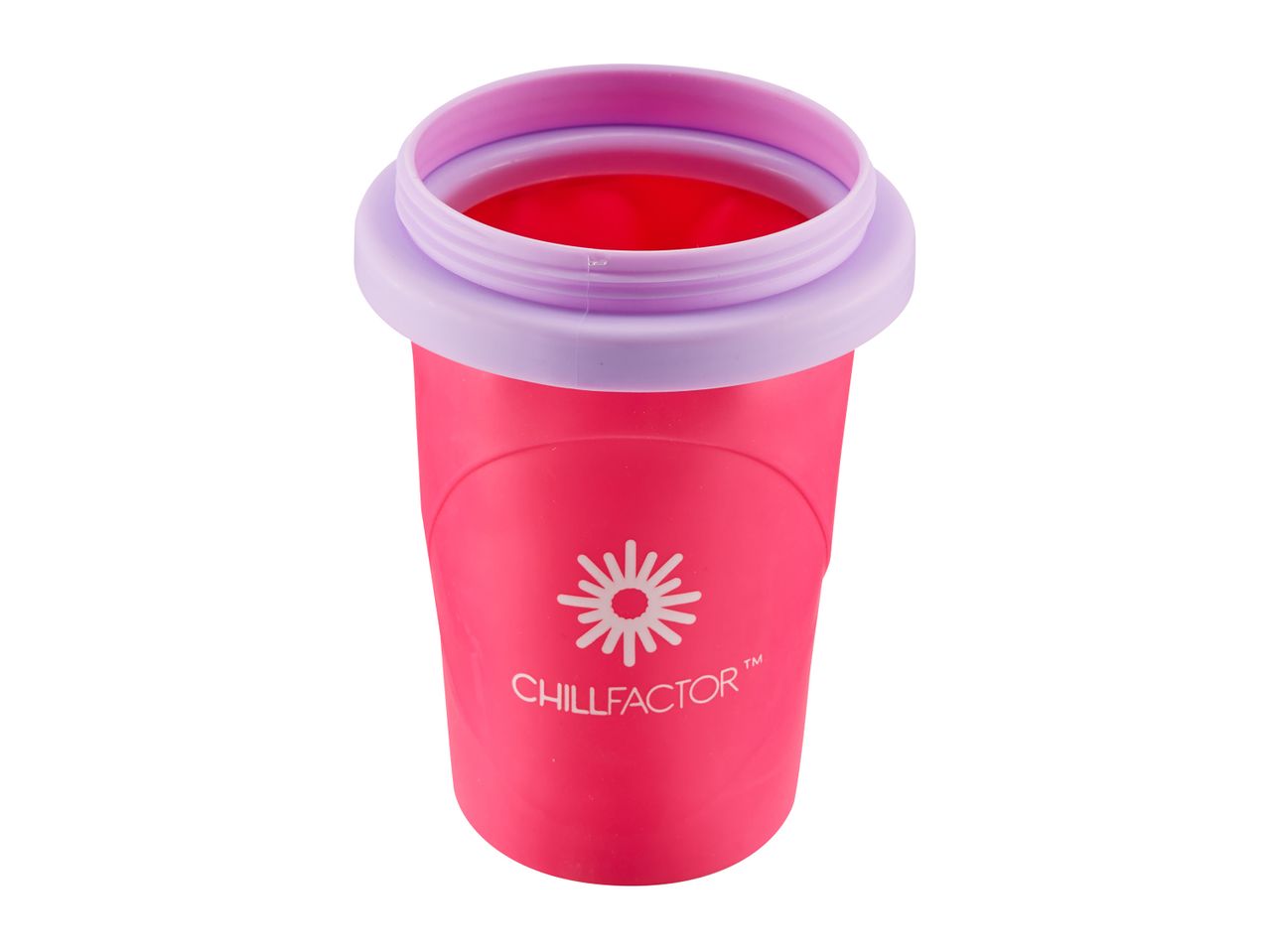 Pink Chillfactor ice cream cup.