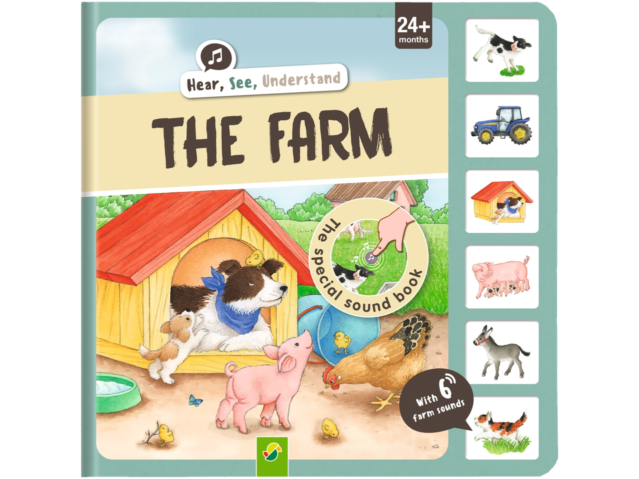 Sound book: farm animals and sounds.