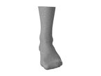 Single grey sock on a white background