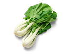 Verse bok choy met frisgroene bladeren en knapperige witte stelen.