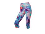 Pantaloni sportivi capri neri con stampa multicolore