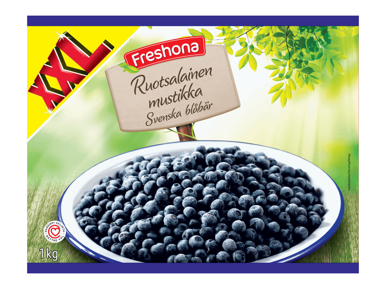 Ruotsalainen pakastemustikka XXL