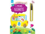 Quaderno di esercizi per bambini dai 5 anni, con pennarelli cancellabili, a tema numeri e animali.