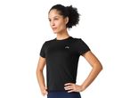 A woman in On Running apparel stands with hands on hips, looking off to the side.