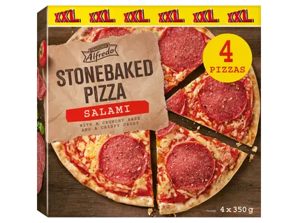 Szalámis pizza