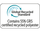 Global Recycled Standard Contains 55% GRS Certified Recycled Polyester