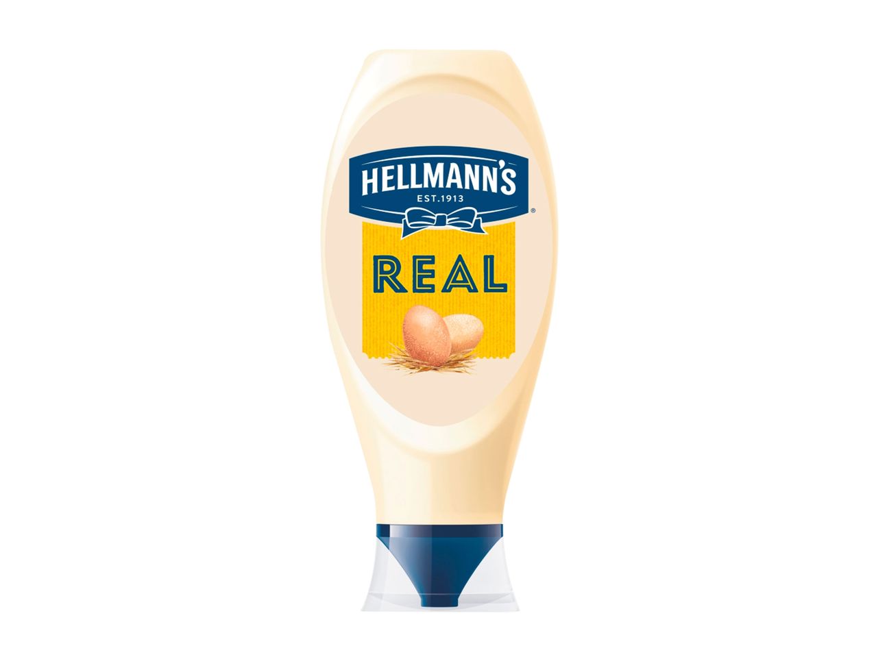 Hellmann's Real Mayonnaise bottle.