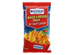 Snacks McKennedy sabor ketchup de milho e batata.