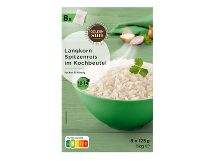 Golden Sun Langkorn Spitzenreis im Kochbeutel