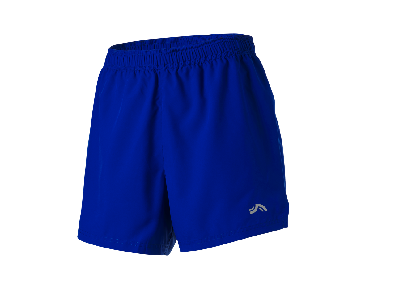 Zili CRIVIT funkcionālie šorti ar elastīgu jostasvietu un logotipu.