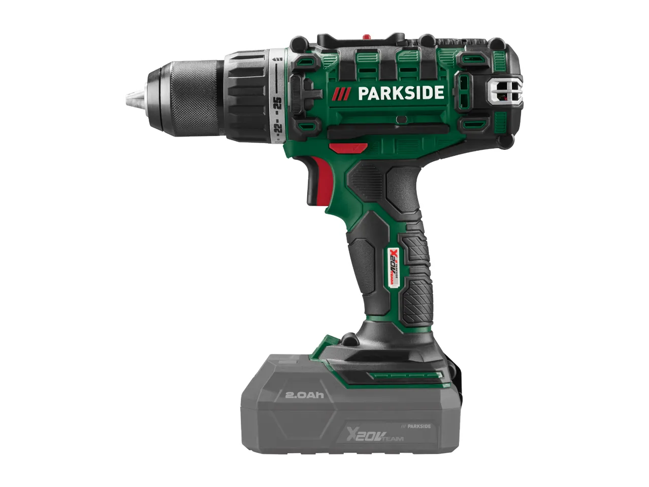 Cordless drill with a 2.0Ah battery pack