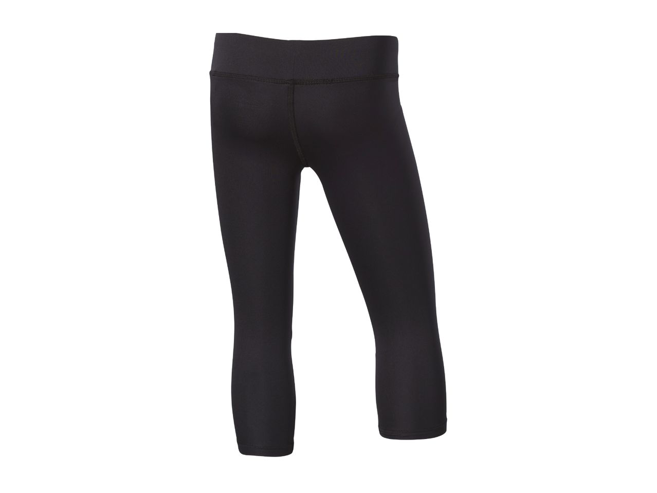 Black women's cropped leggings