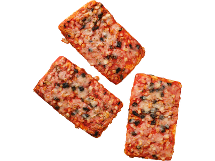 Picas uzkoda ar šķiņķi un sēnēm