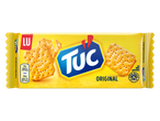 Gele verpakking met crackers, met de tekst 'ORIGINAL' en voedingswaarden.