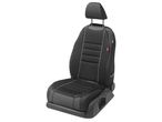 Черна подложка за автомобилна седалка Ultimate Speed® с бял кант.