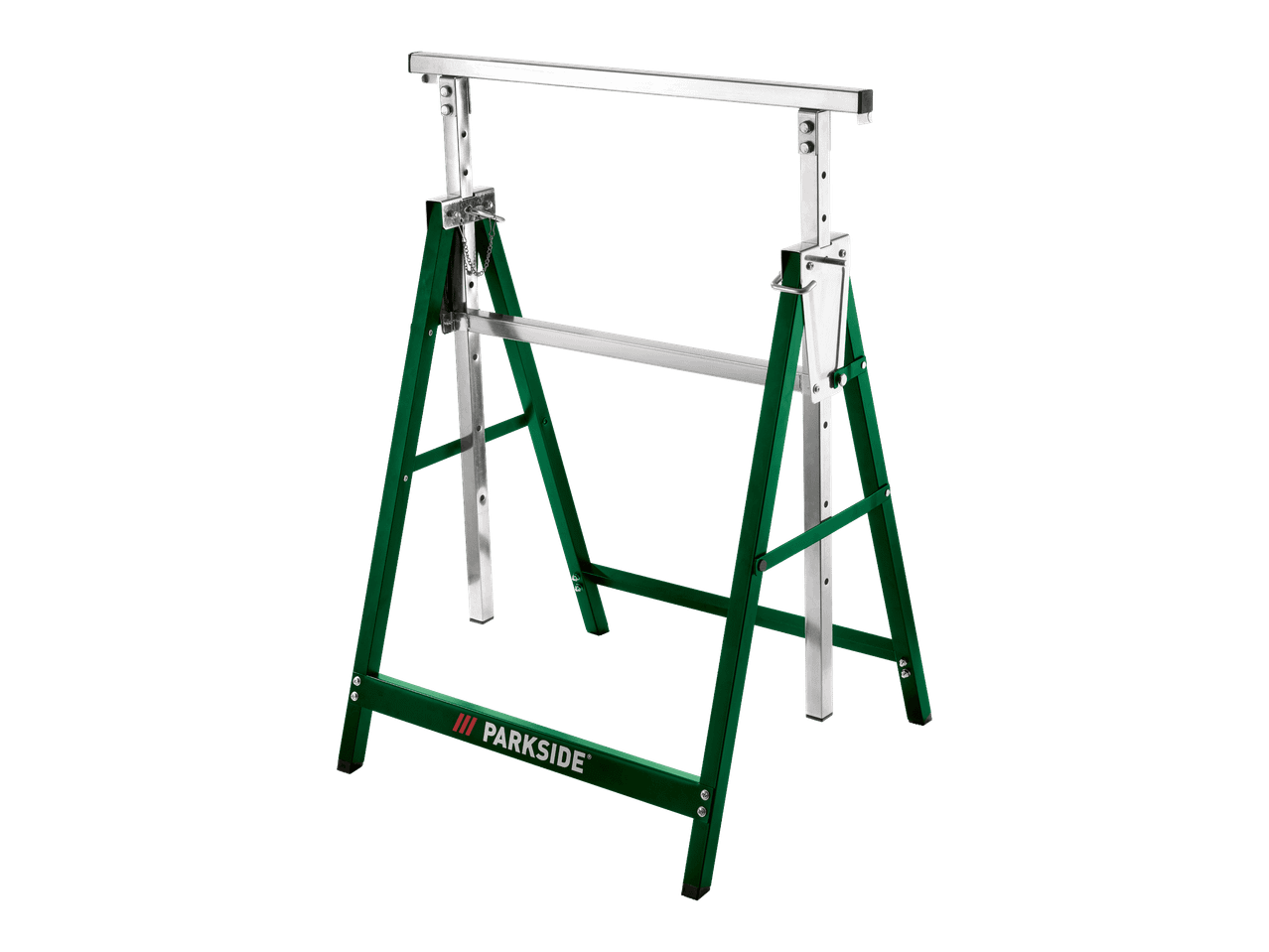 PARKSIDE-sahapukki, vihreä ja hopeanvärinen, säädettävällä korkeudella.