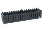 PARKSIDE virágláda, kb. 74 cm, sötétszürke, kerítés mintázattal