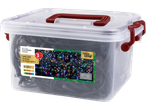 LIVARNO home 580 LED Galaxy String Lights in a clear plastic storage box