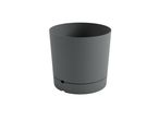 A gray plant pot.