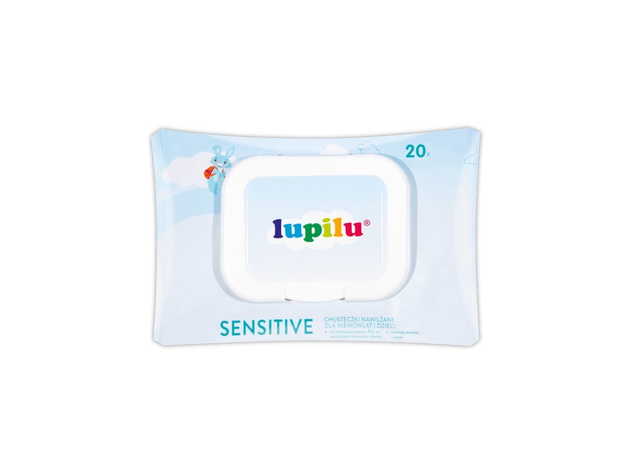 Lupilu Sensitive kūdikių drėgnos servetėlės, 20 vnt.