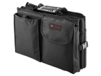 ULTIMATE SPEED® Car Boot Organiser, a black foldable storage bag with handles and pockets.