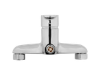 Robinet de baie cromat: design modern.