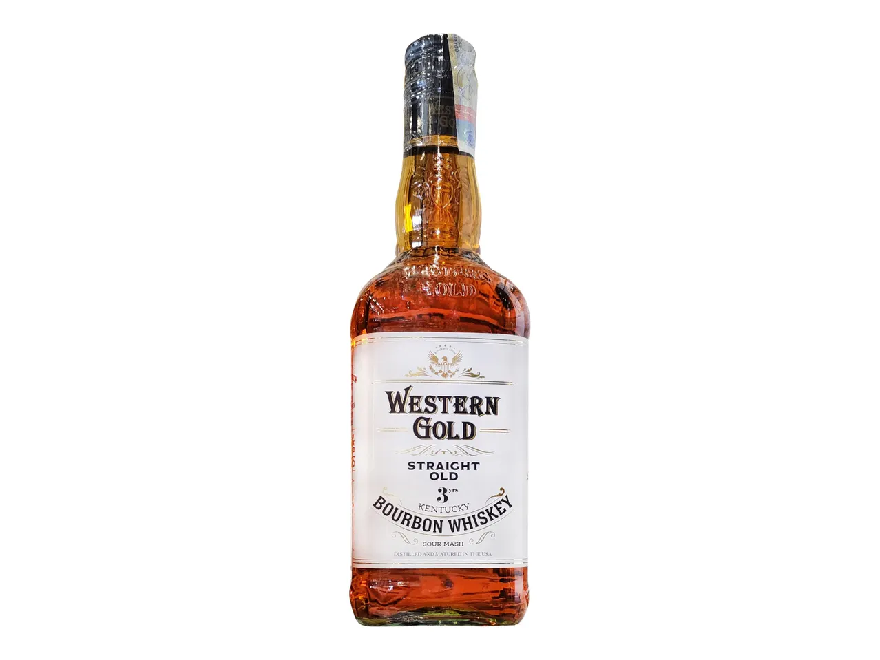 Sticla Western Gold Kentucky Bourbon Whiskey.