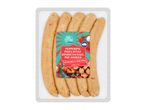 Pack of pepperoni pizza style coarse sausages with mozzarella and cherry peppers, pre-cooked, 350g.