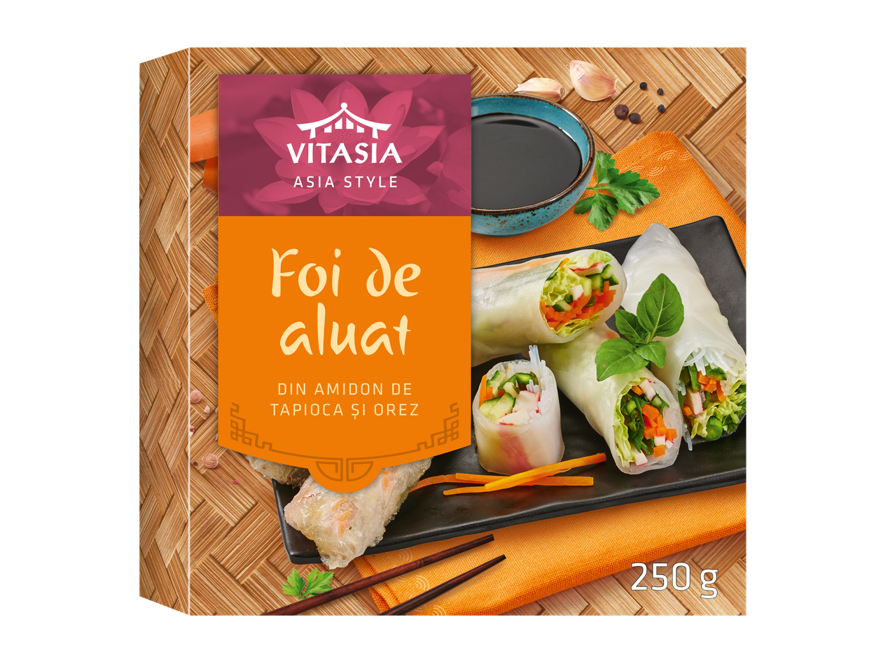 Vitasia Asia Style Foi de aluat din amidon de tapioca și orez (250g).