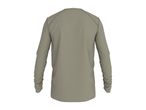 Back view of a men's long-sleeved functional shirt in olive green