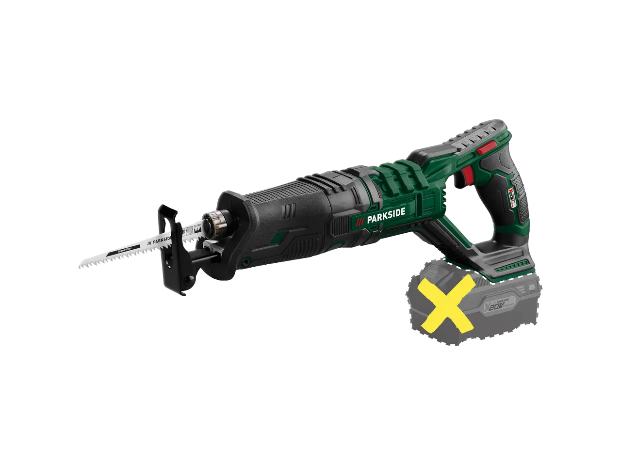 Parkside reciprocating saw: power tool for precise cutting.