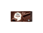 Caixa de gelado Gelatelli Cocoa Taste com camadas de cacau e certificação Rainforest Alliance.
