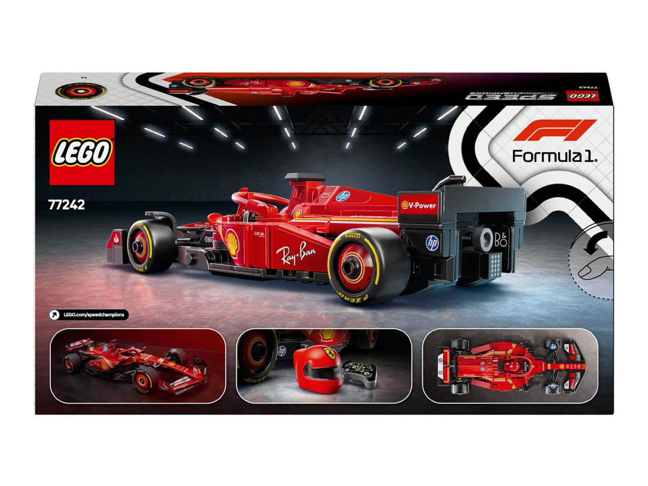 LEGO Formula 1 Ferrari race car building set.