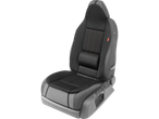 Car seat cover with headrest and lumbar support.
