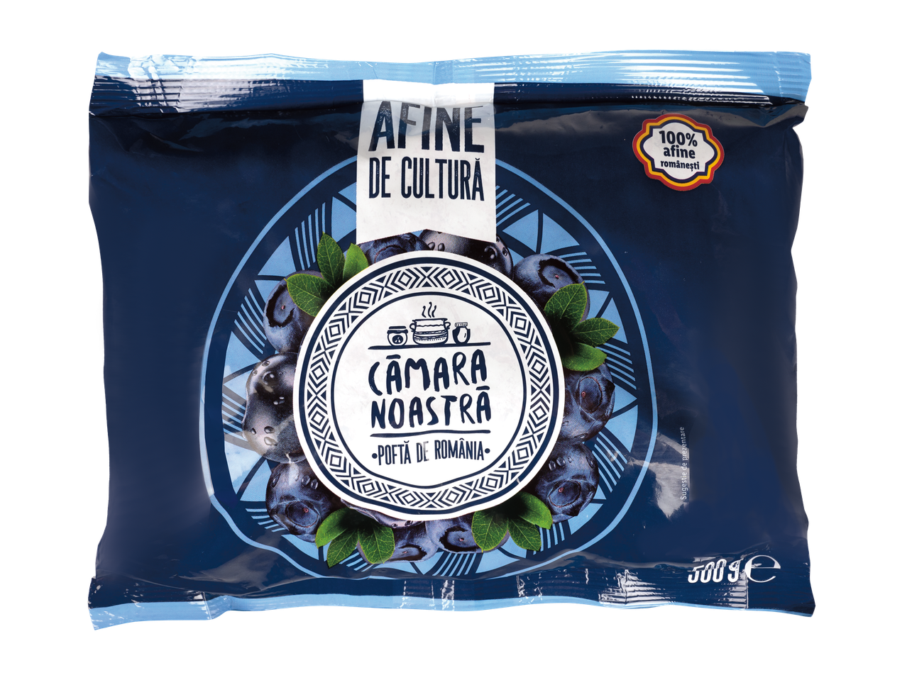 Pungă de afine de cultură Cămara Noastră, 100% românești, 500g.