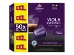 50 Bellarom Viola Espresso capsules, compatibel met Nespresso machines.