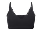 Black lace trim bralette