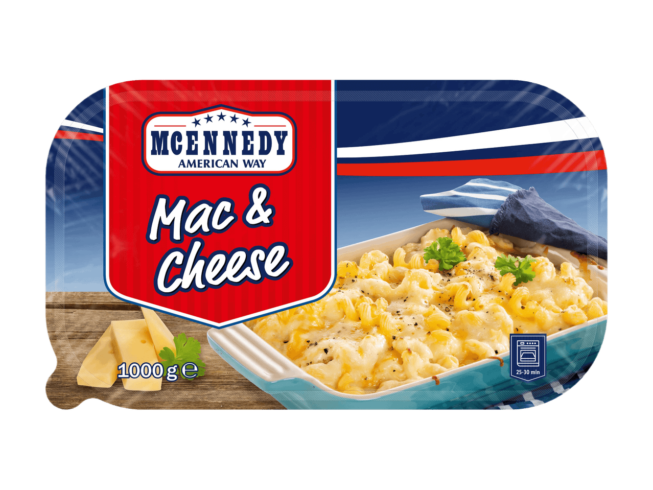 Uunivalmis Mac & Cheese -makaronivuoka, 1000 g.