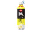 Milbona High Protein Banana Drink, 84g protein per bottle.