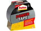 Pattex Power Tape, een grijze extra sterke plakband, 10m lang, met waterdruppels op de verpakking.