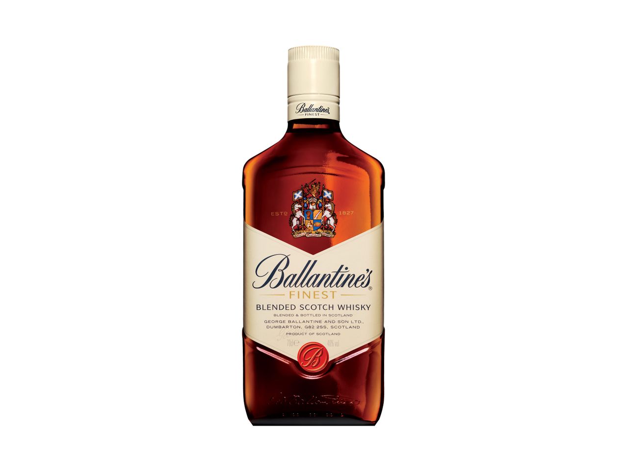 Ballantine's Finest Blended Scotch Whisky butelis.