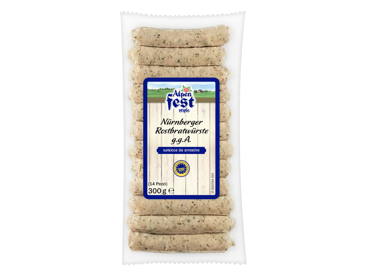 Nürnberger Rostbratwürste I.G.P. - Salsicce di carne suina bollite