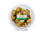 Chef Select groene olijven met basilicum.