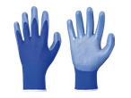 Parkside® Nitrile Gardening Gloves, blue, front and back view