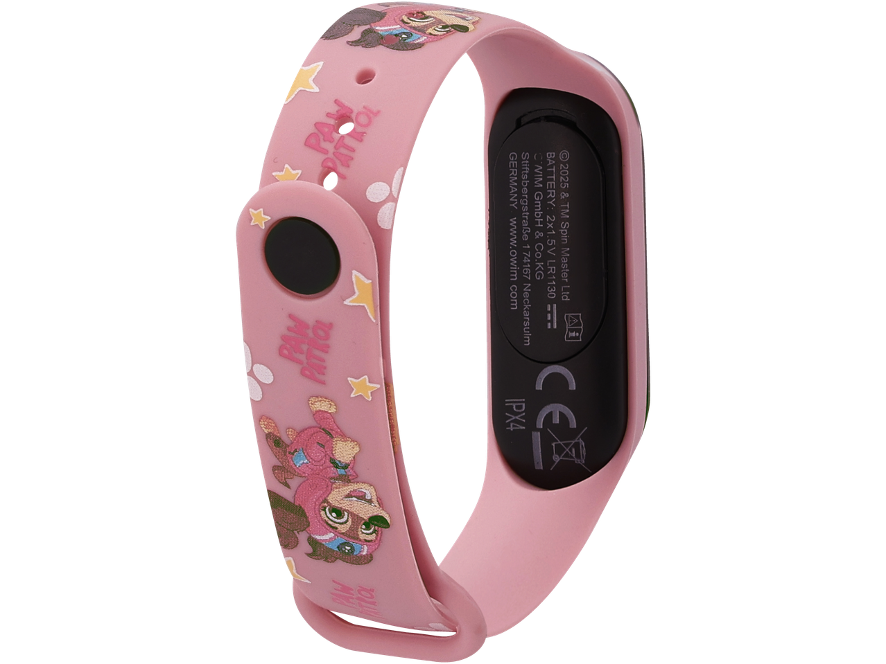 Ροζ fitness tracker Paw Patrol με θεματική εκτύπωση.