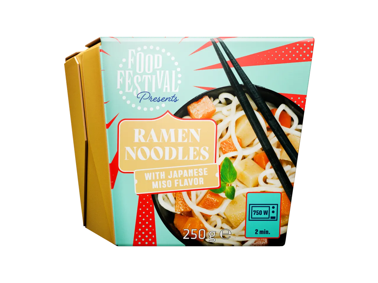 Food Festival Ramen Noedels met Japanse Miso Smaak, 250g
