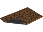 Covor de uşă din fibră de cocos cu model geometric.