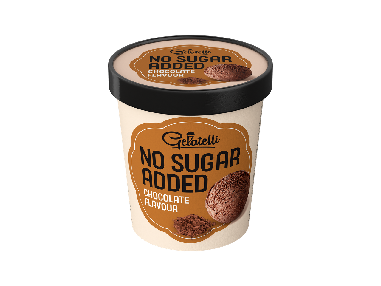 Gelatelli cukormentes csokoládés fagylalt.