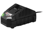 Зарядно устройство за батерии Parkside 20V с максимален ток на зареждане 2.4A.